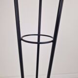 Lampadaire trépied en verre opalin et laiton, Italie, années 1950