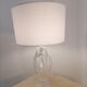 3 face molded glass lamp Sweden 1960