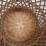 Wicker wastepaper basket