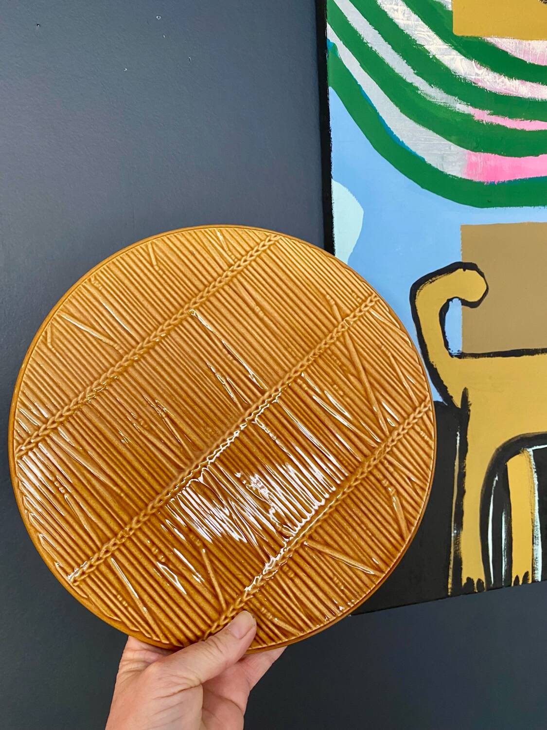 Presentation plate Gien