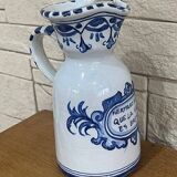 Glazed ceramic wine carafe. talavera sealed.