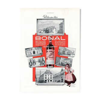 Vintage poster 30 years Bonal 30x40cm