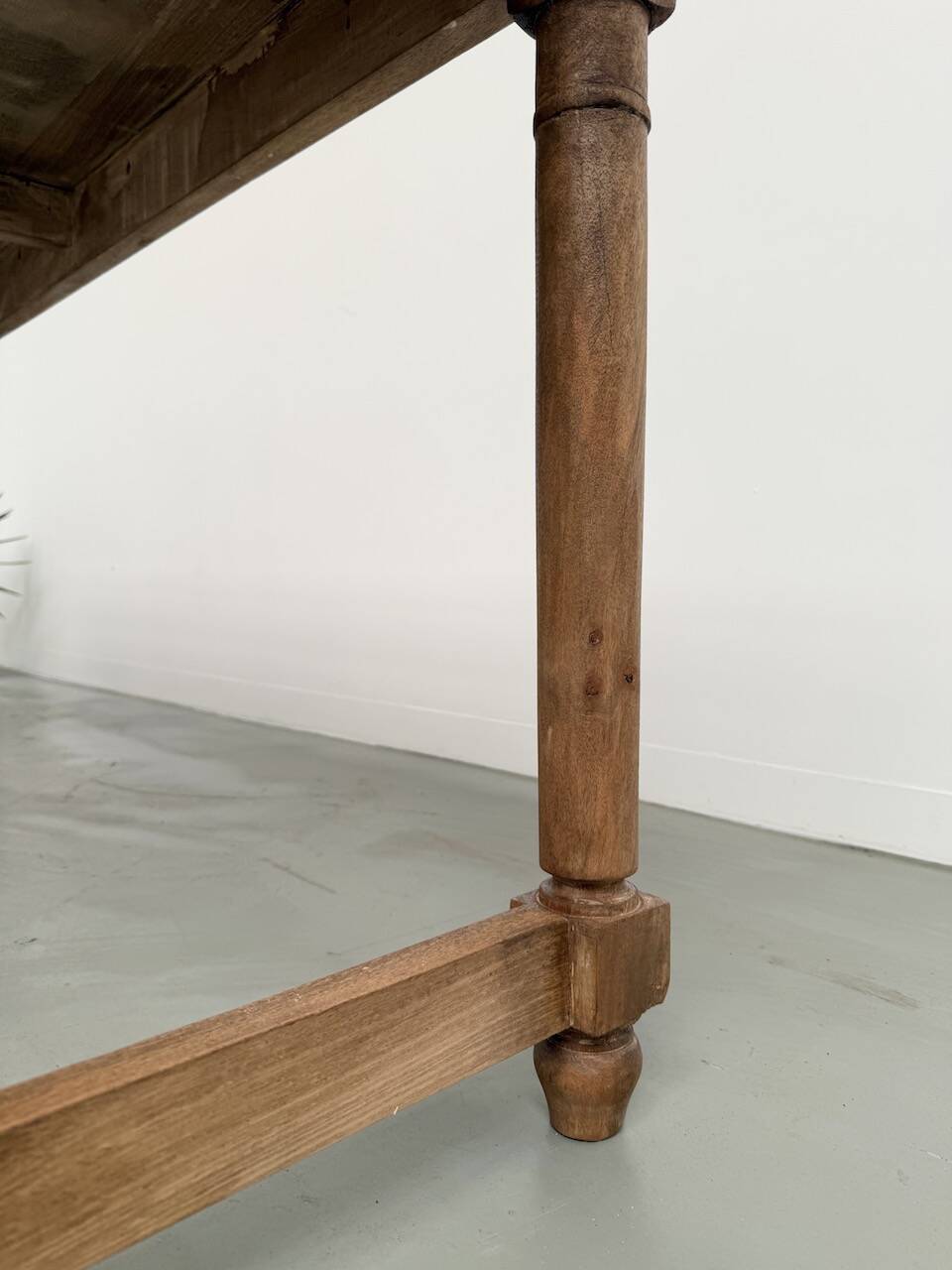 XL beech farmhouse table