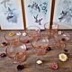 Vintage rosaline arcoroc luminarc pink glass ice cream cups (set of 6)