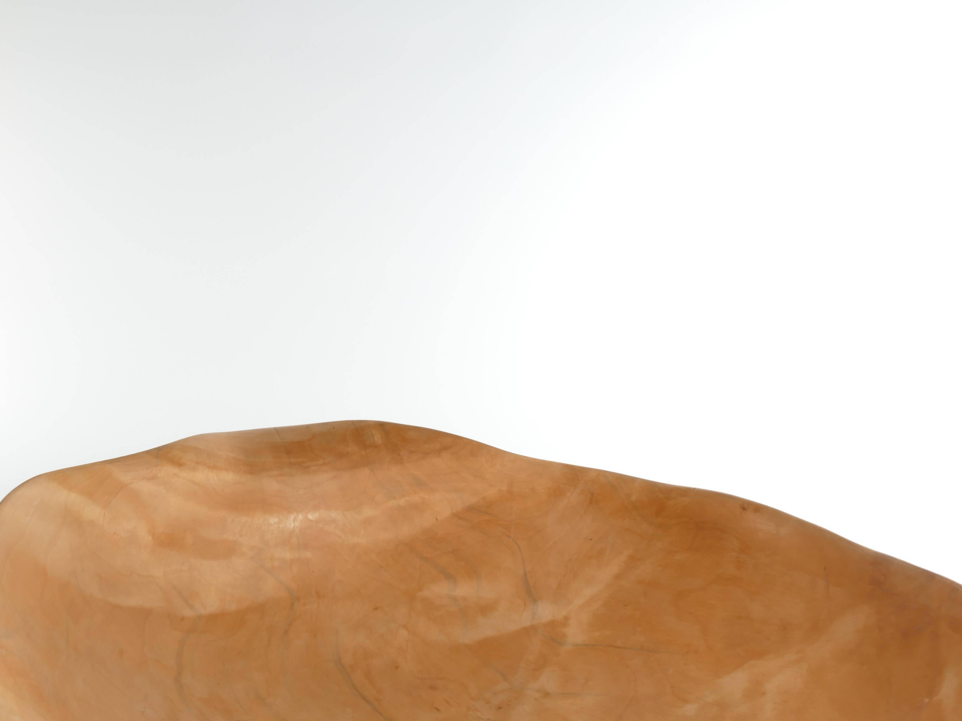 Swedish Burl Wood Bowl, Signed TN 1980