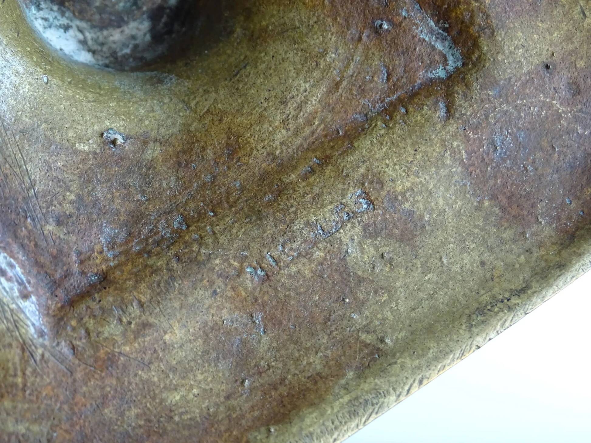 Bougeoir ancien en laiton français, bâtonnet de chambre