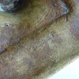 Bougeoir ancien en laiton français, bâtonnet de chambre