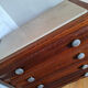Art deco chest of drawers marble top, vintage old furniture