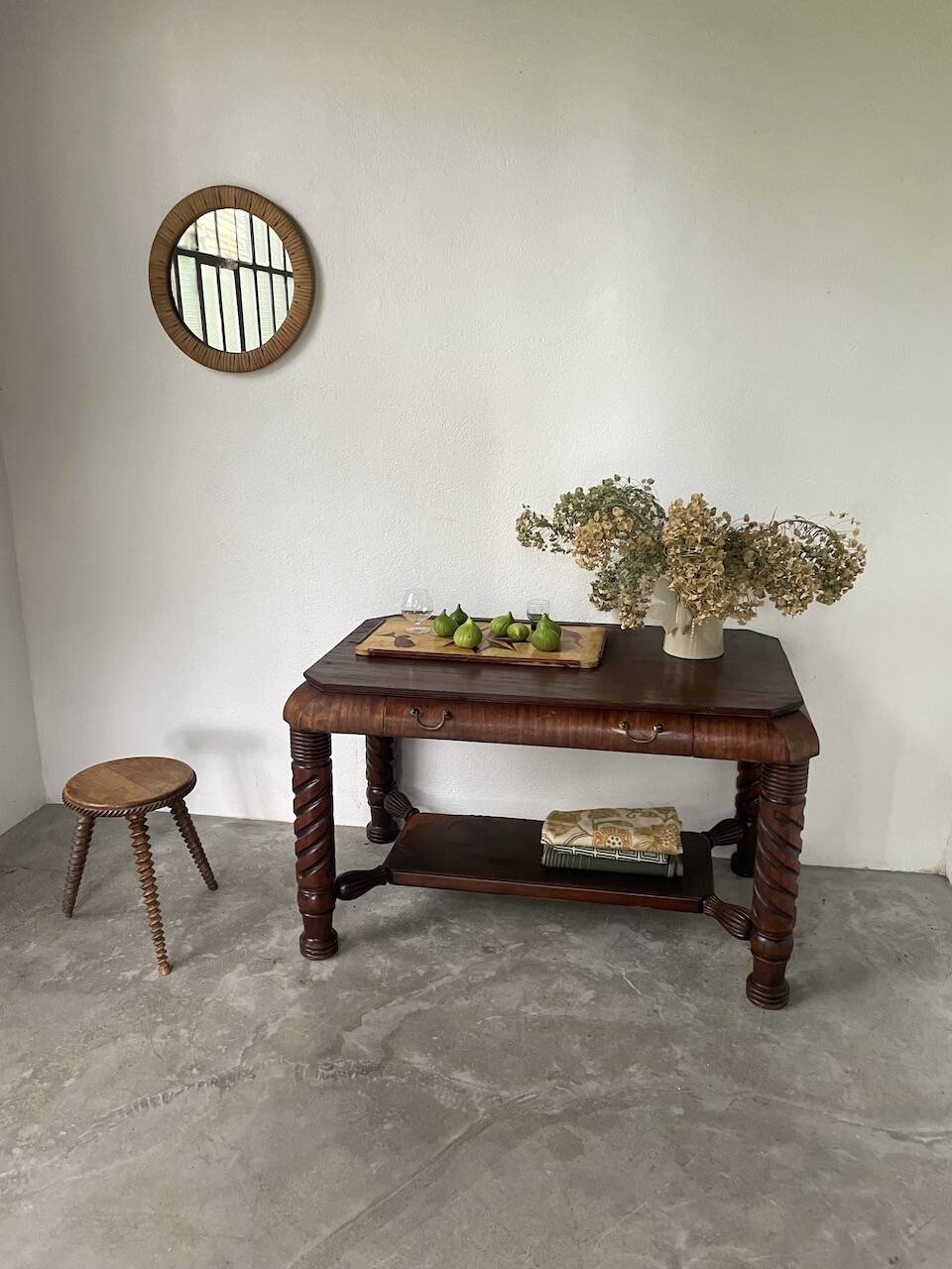 Bureau console acajou 1900