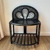 Wicker rattan console side table