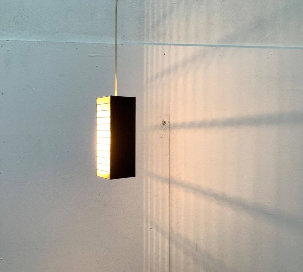 Mid-century German perforated minimalist pendant lamp, 1960s.