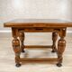 Dutch Extendable Oak Side Table, Late 19th Century