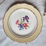 Old flat plates mismatched in earthenware