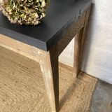 Antique workbench console