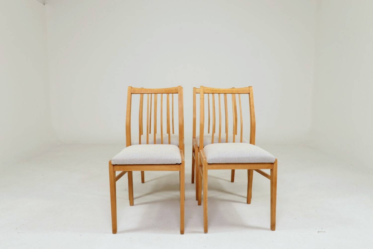 Scandinavian heritage herringbone dining chairs