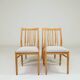Scandinavian heritage herringbone dining chairs