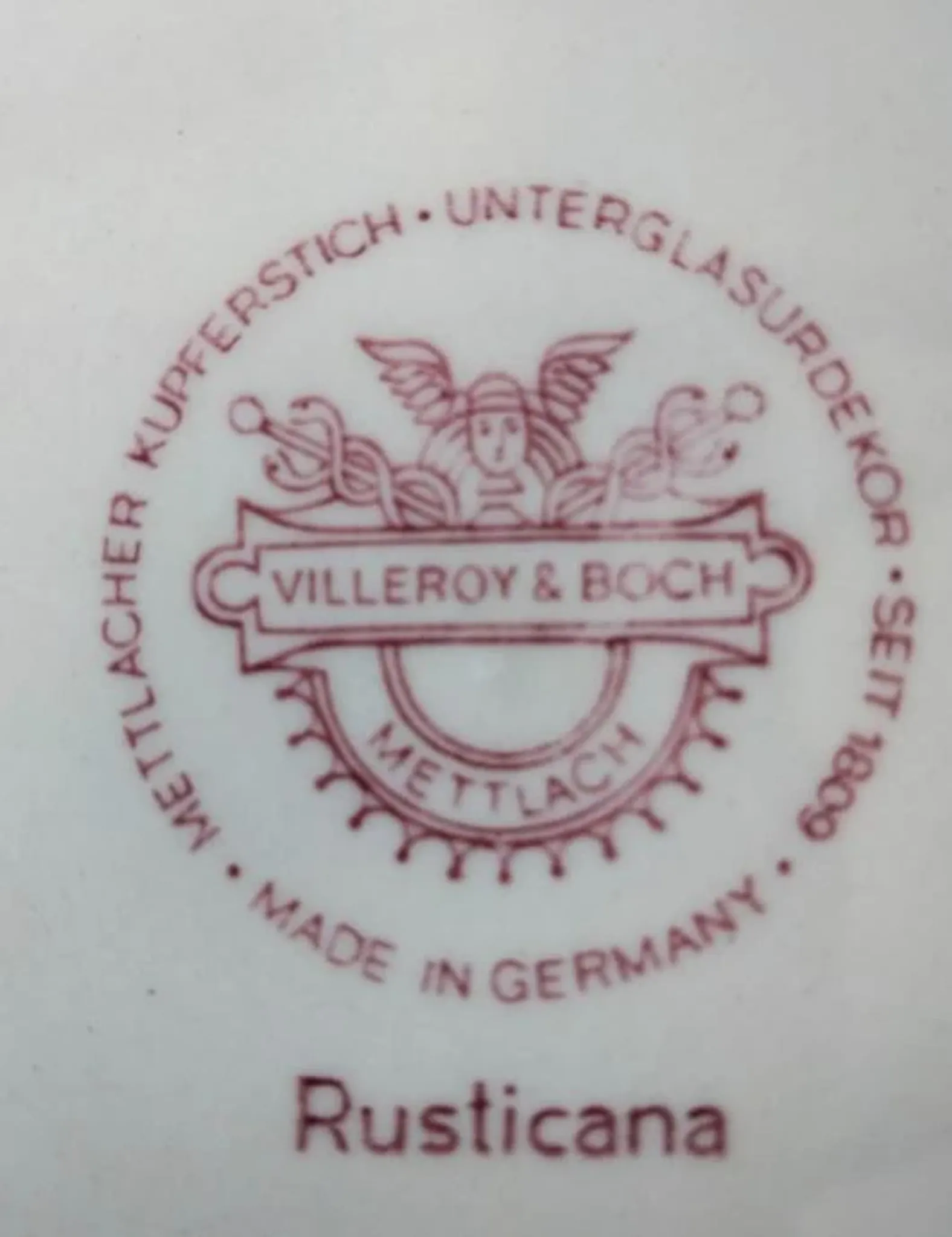 Plat rond creux. Rusticana rouge - Villeroy & Boch