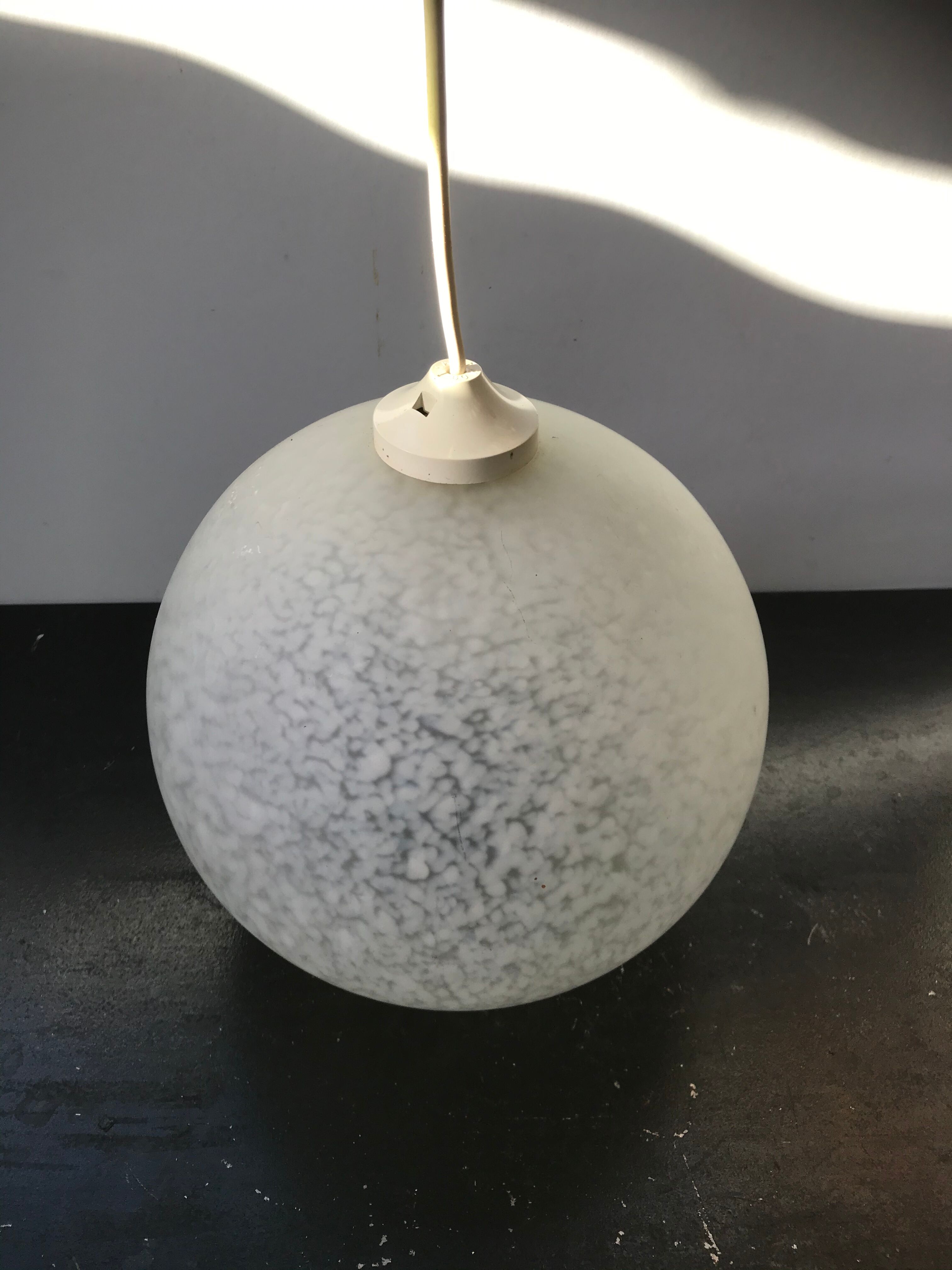 Hanging old vintage multilayer glass ball