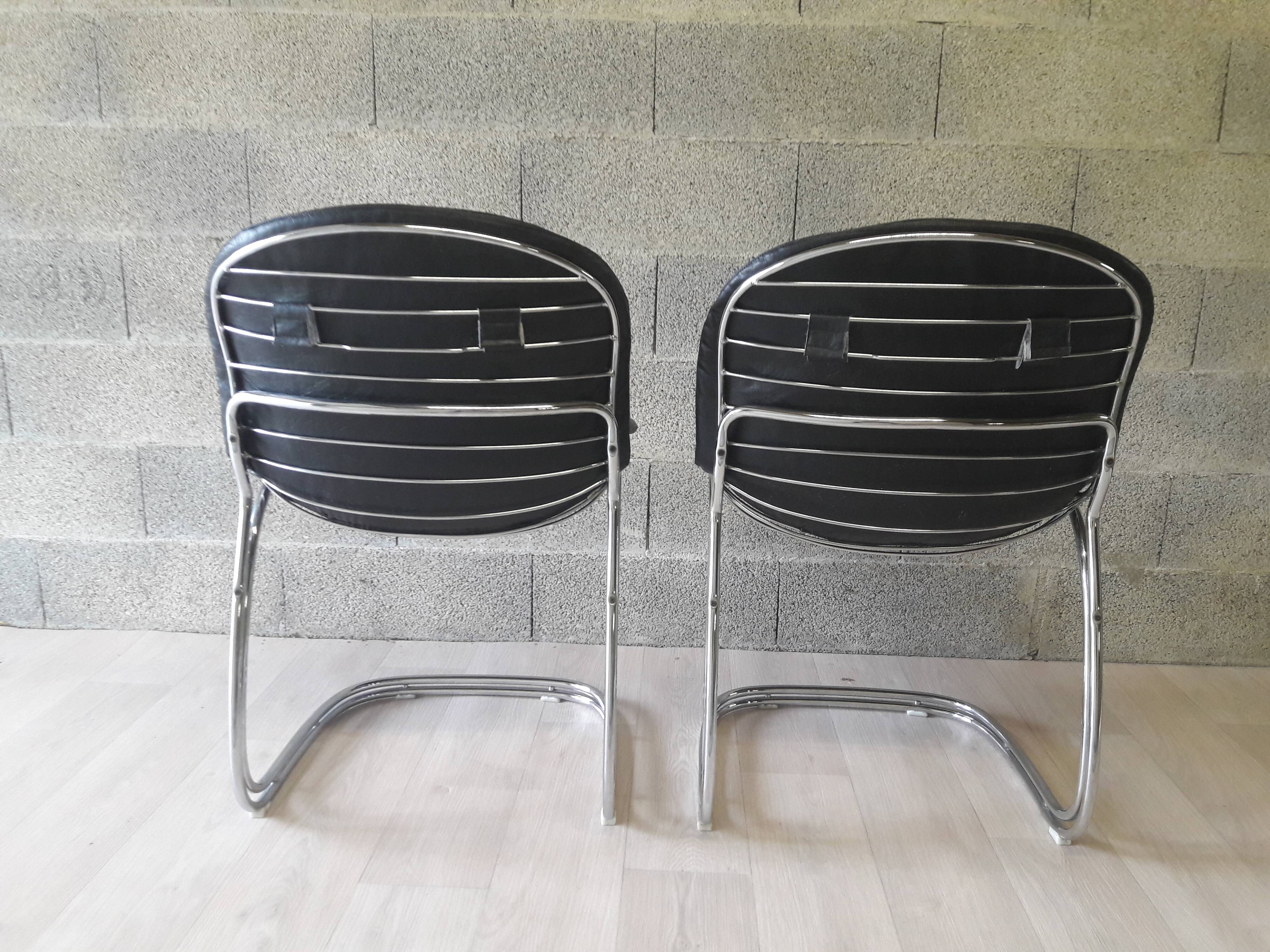 Pair of chairs Gastone Rinaldi Sabrina
