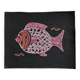 Multicolor embroidered fish