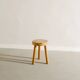 Set of Three Swedish Vintage Wooden Stools, 1970s
