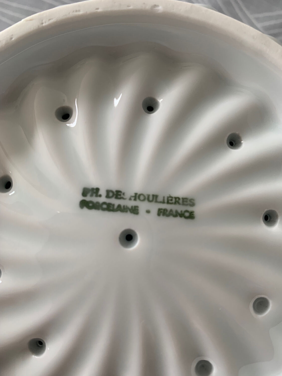 Égouttoir en porcelaine
