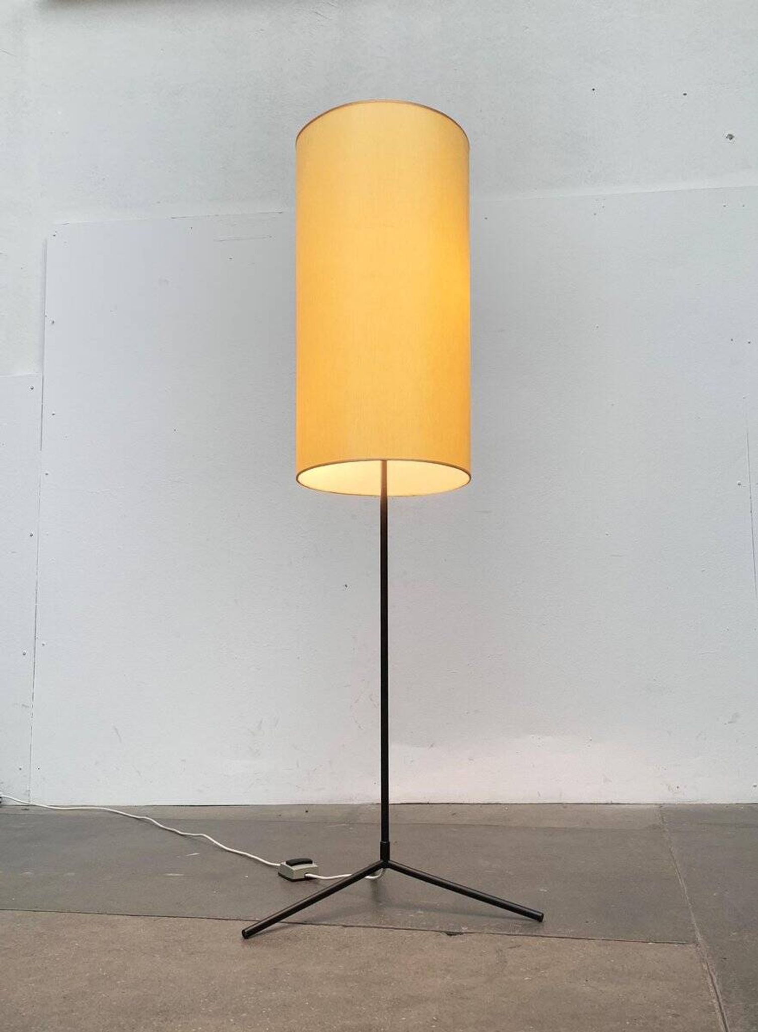 Mid-century minimalist tripod floor lamp