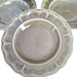 Luneville louix xv moss green plate