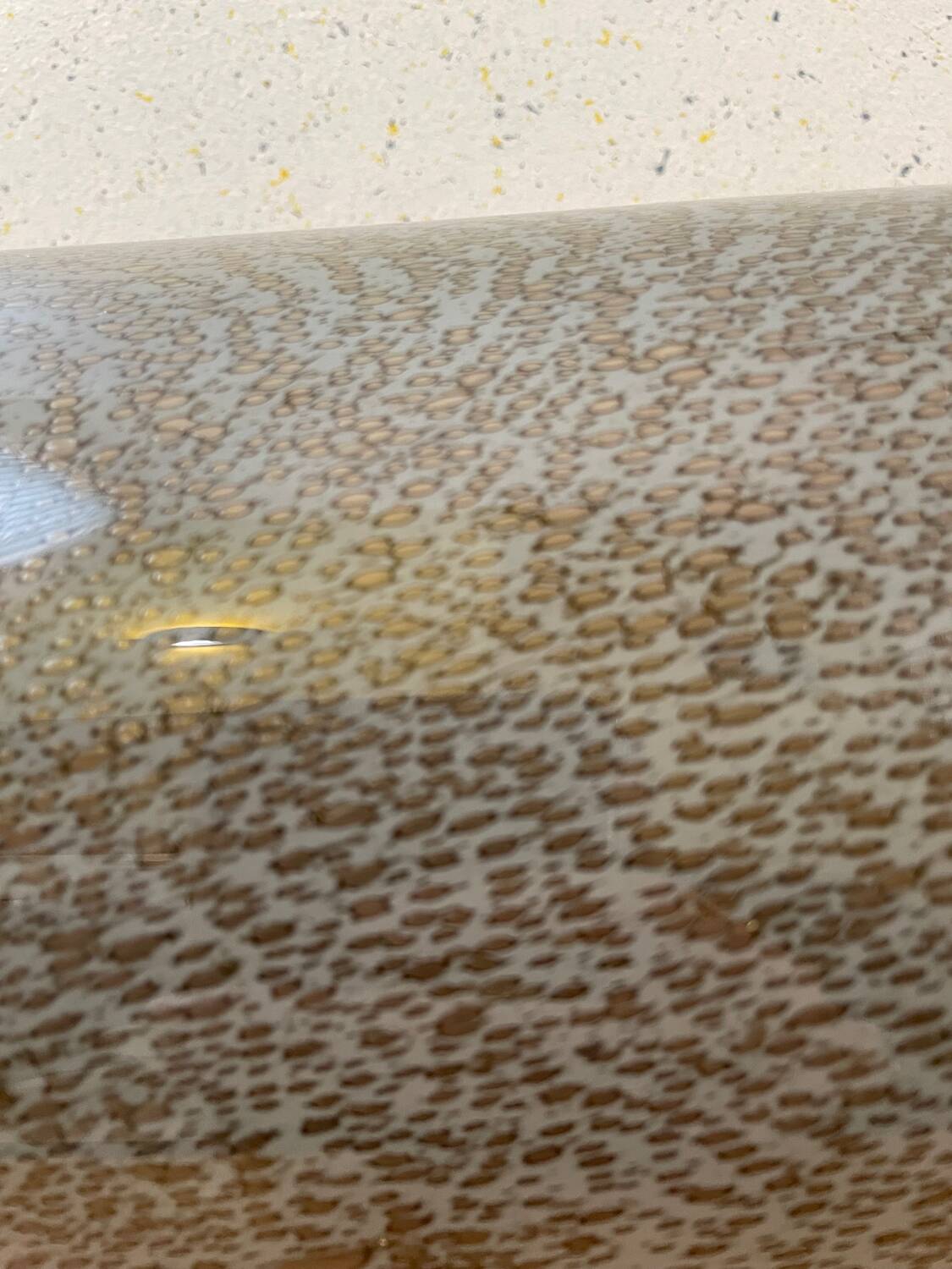 Mouth blown Murano glass vase