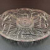 Serviteur, Coupe Centre De Table Verre Taillé - 36 x 24 cm
