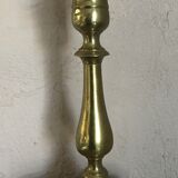 Lamp foot candle holder shape in solid brass 26.5 cm