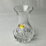 Hand-cut vintage crystal vase