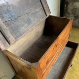 Mayan chest with drawer 19th