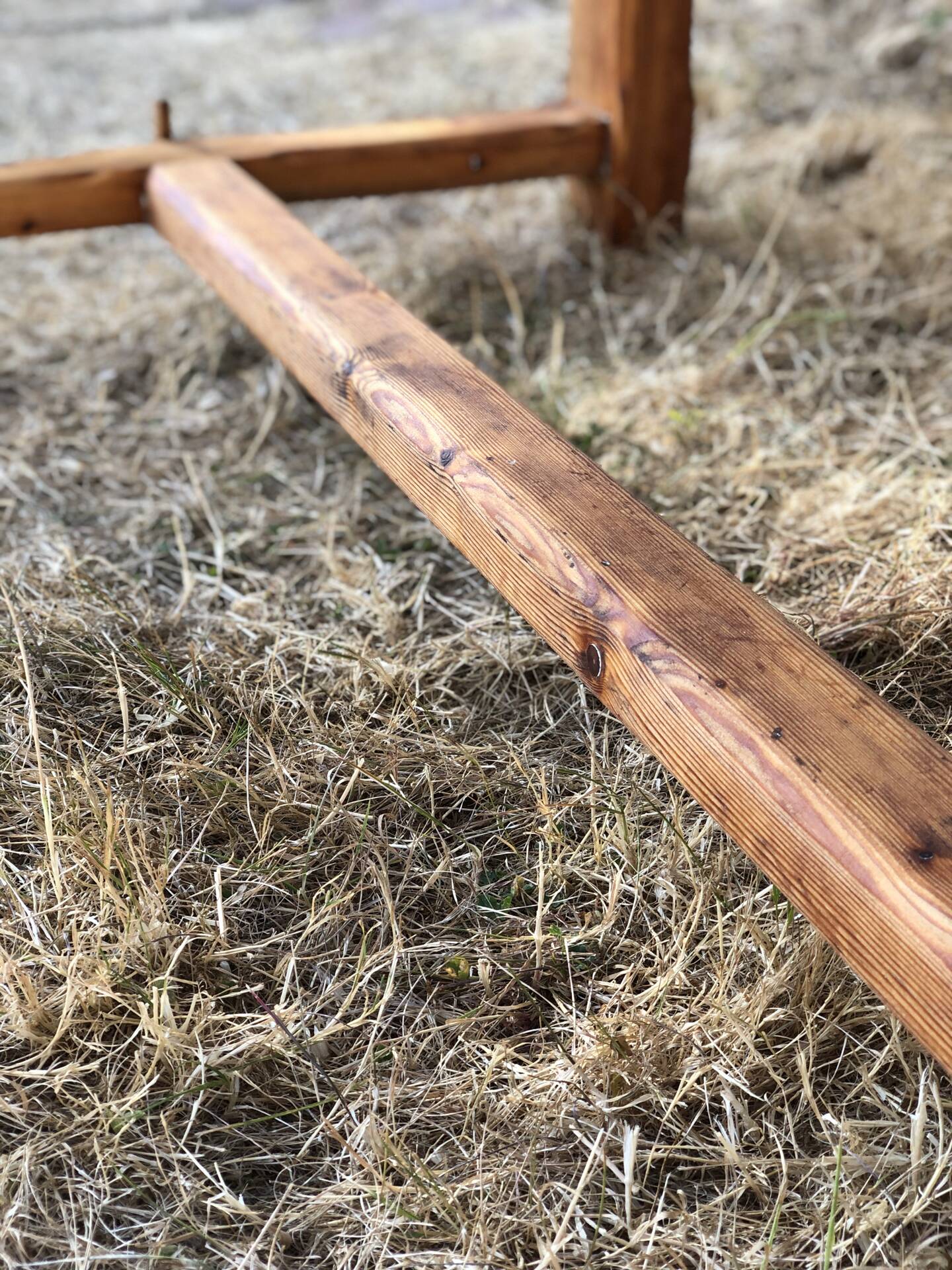 Old farmhouse table made of solid pine