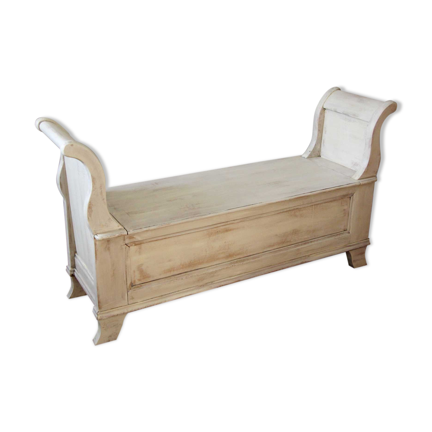 Wooden chest bench