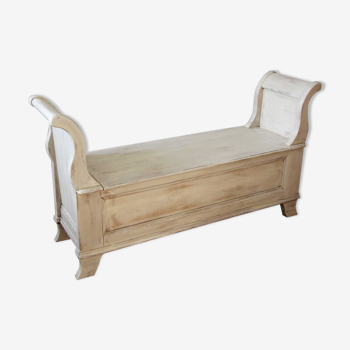 Banquette coffre en bois