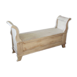 Wooden chest bench