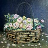 Painting - Oil on cardboard, Still life - 1905, French school - Impressionism