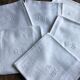 6 napkins, cotton damask, monogram