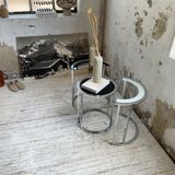 Trio of 70s chrome consoles