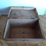 Old solid pine chest