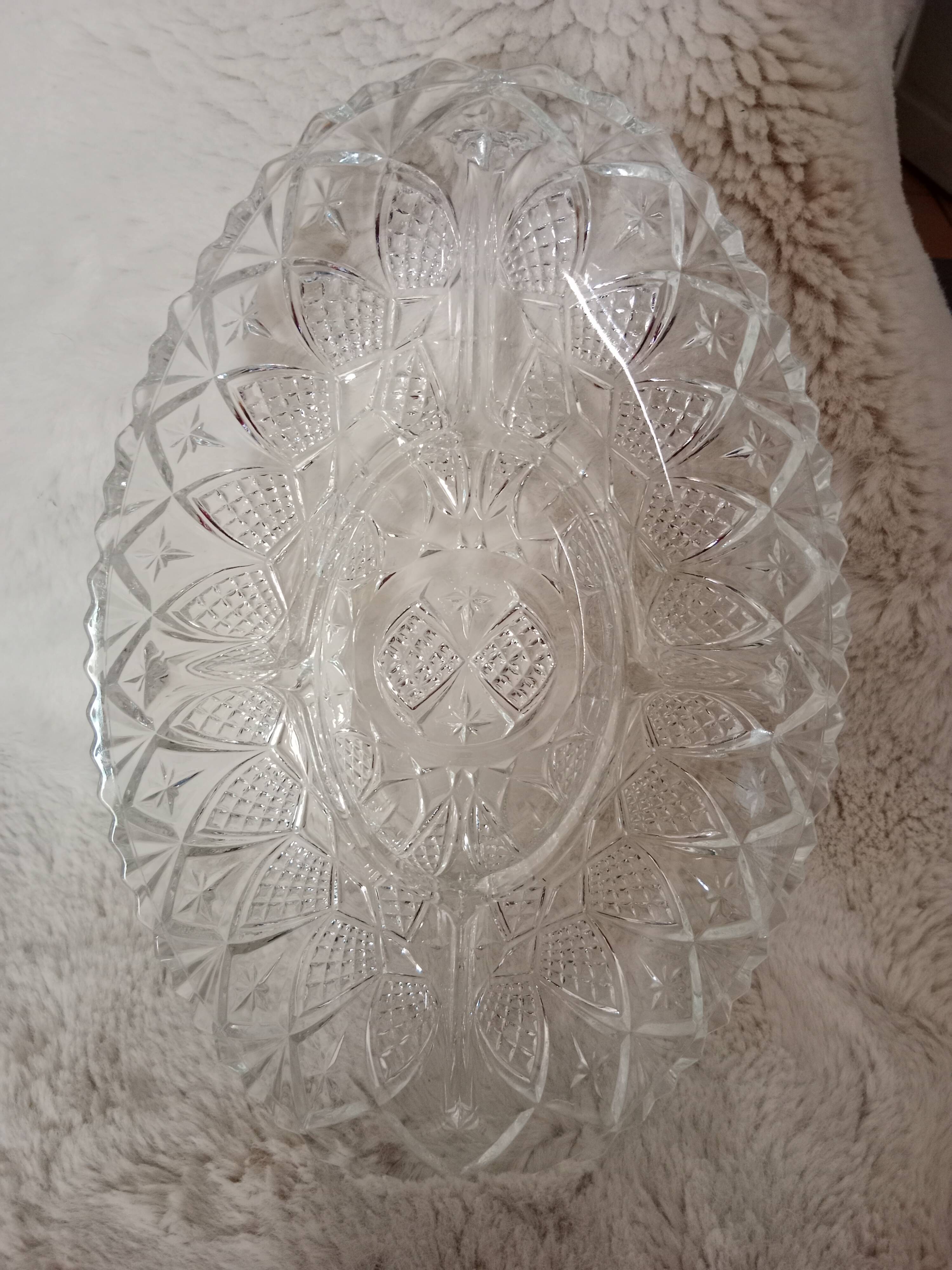 Grand ravier vintage en verre