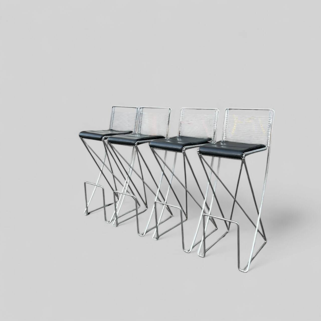 4 tabourets de bar par Till Behrens pour Shlubach
