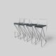 4 tabourets de bar par Till Behrens pour Shlubach