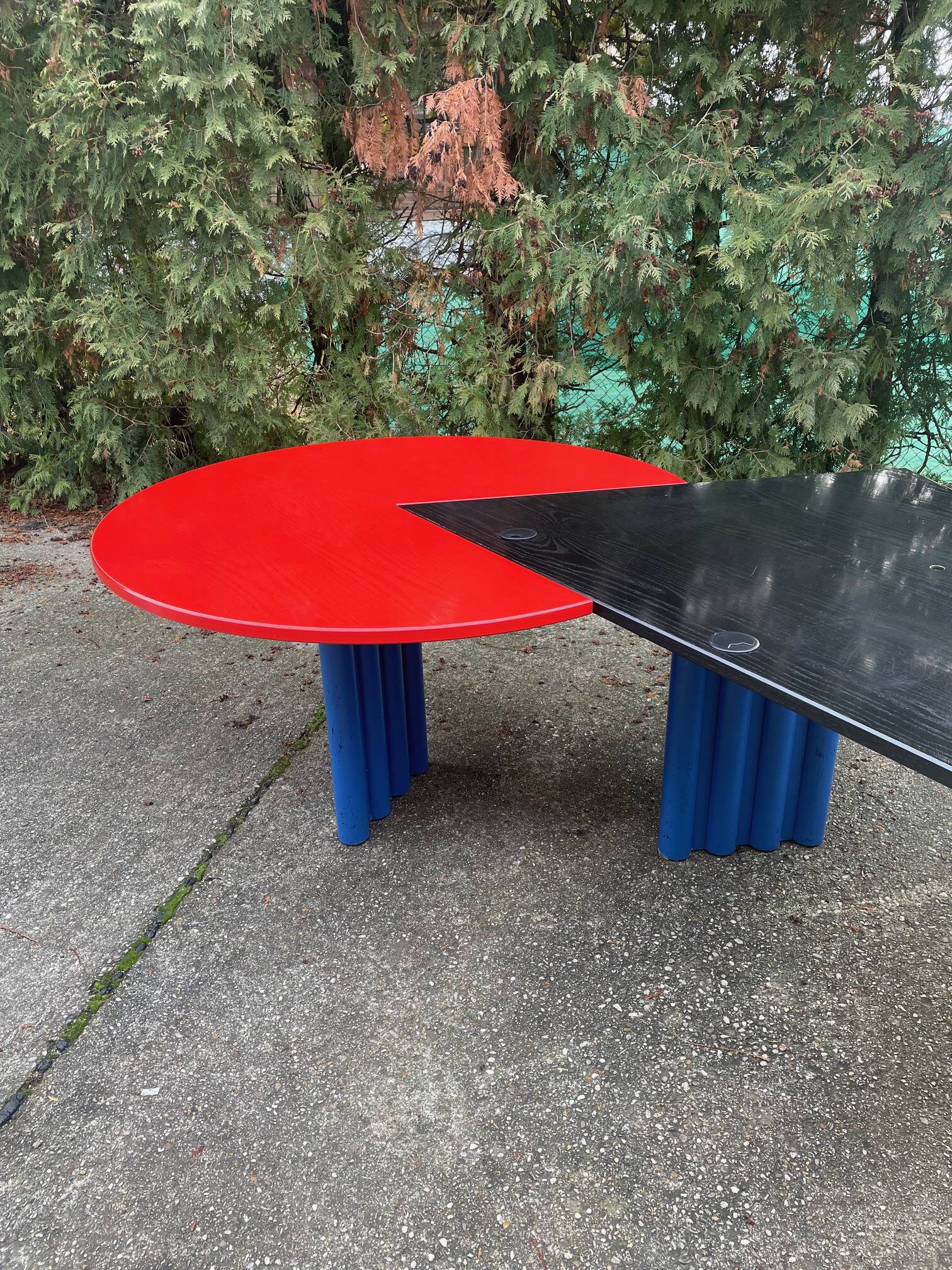 De Stijl-Inspired Desk by Peter Maly for Interlübke – Duo Series, 1980s