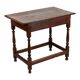 English table drawer lowboy antique solid oak 18th century 94cm