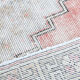 4x9 handmade distressed wool vintage rug 267x129cm