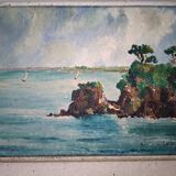 Tableau peinture marine G.Barbey