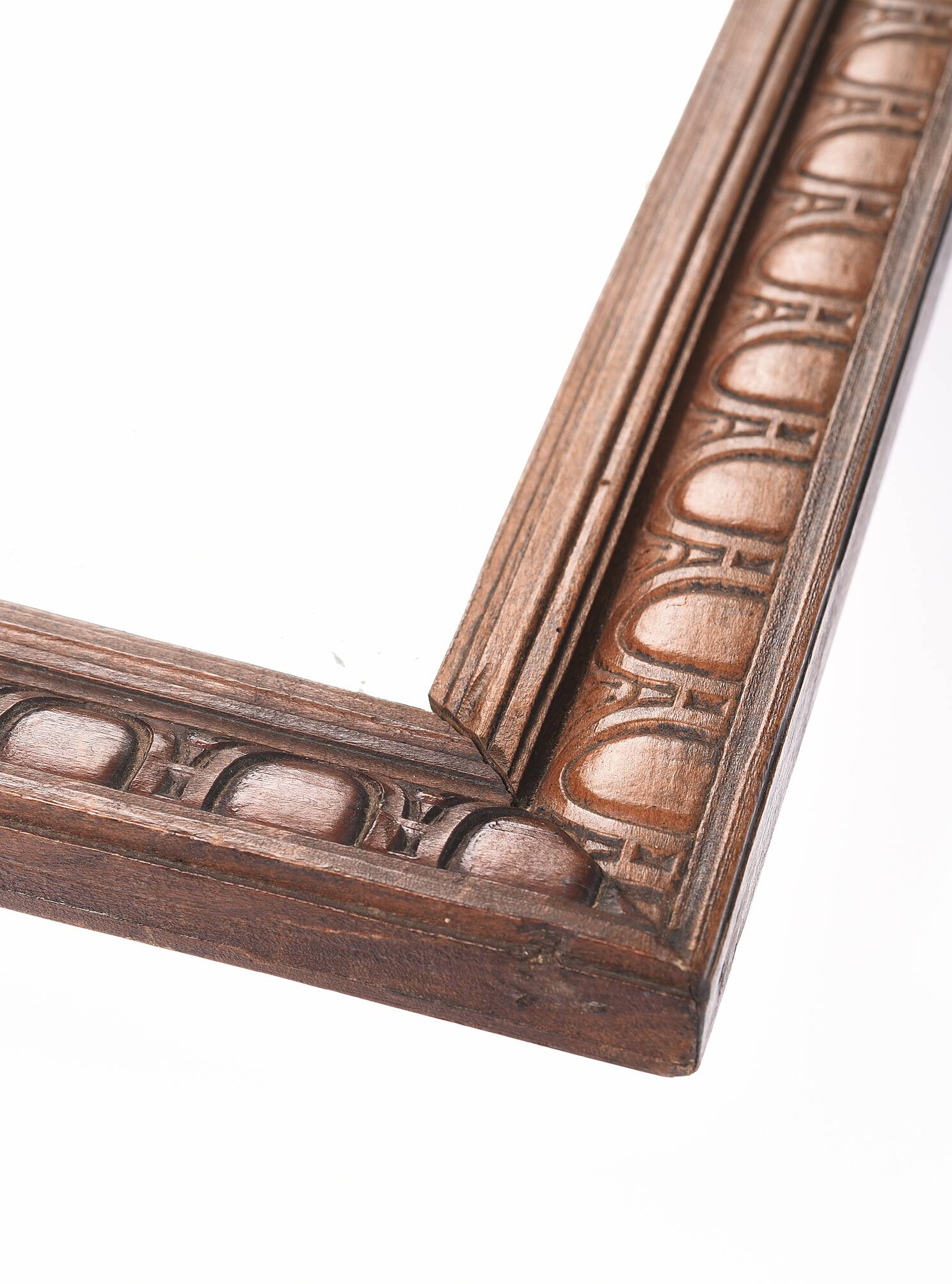 Large rectangular mirror, vintage art deco, dated 1926