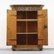 Painted Folk Art Bridal Cupboard